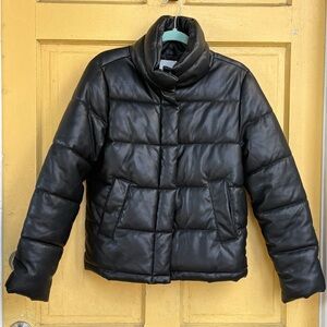 Avec Les Filles Black Puffer Jacket